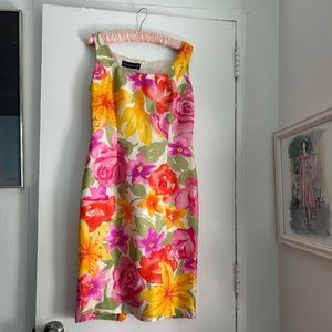 Silk flowered dress